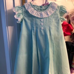Turquoise Ella Dress. Shrimp and grits kids